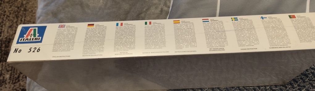 Модель корабля фірма Italeri масштаб 1:7200 назва авіаносець  CV-64