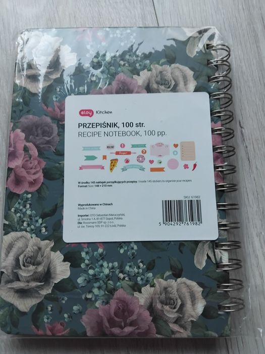 Nowy notes Moje Przepisy przepiśnik 100 stron+ 145 naklejek