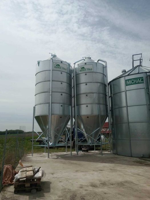 Silos Zbożowy Paszowy Lejowy 3/5/6/8/9/12/15/18/20/25/30T Producent PL