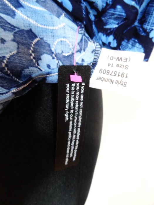 Damska bluzka z rozciągliwej dziany, nowa, Roman, rozm. 14