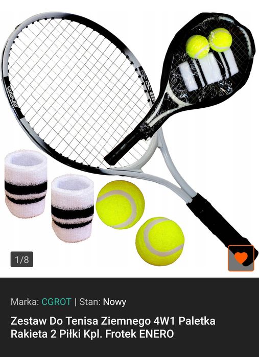 Rakieta tenisowa zestaw do tenisa ziemnego