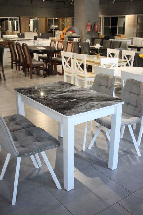 Стіл кухонний склянний "Бостон А" 1100