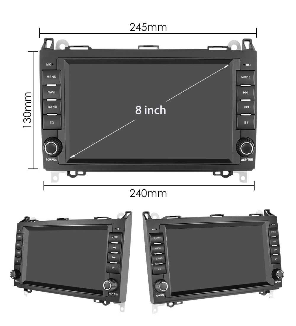 Mercedes A B Viano Vito Sprinter VW Crafter Radio Android DVD GPS WiFi