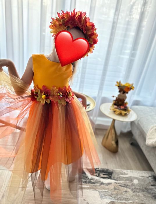 Платье для девочки золотая осень