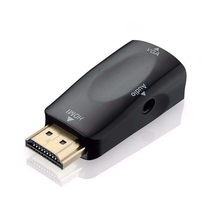 Conversor Adaptador HDMI para VGA com áudio