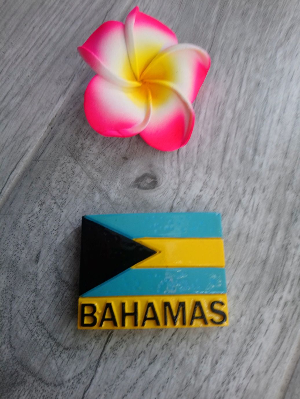 Nowy magnes na lodówkę Bahamy Bahamas Karaiby flaga