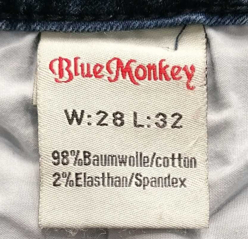 R) BLUE MONKEY oryginalne damskie spodnie jeansowe Roz.28/32