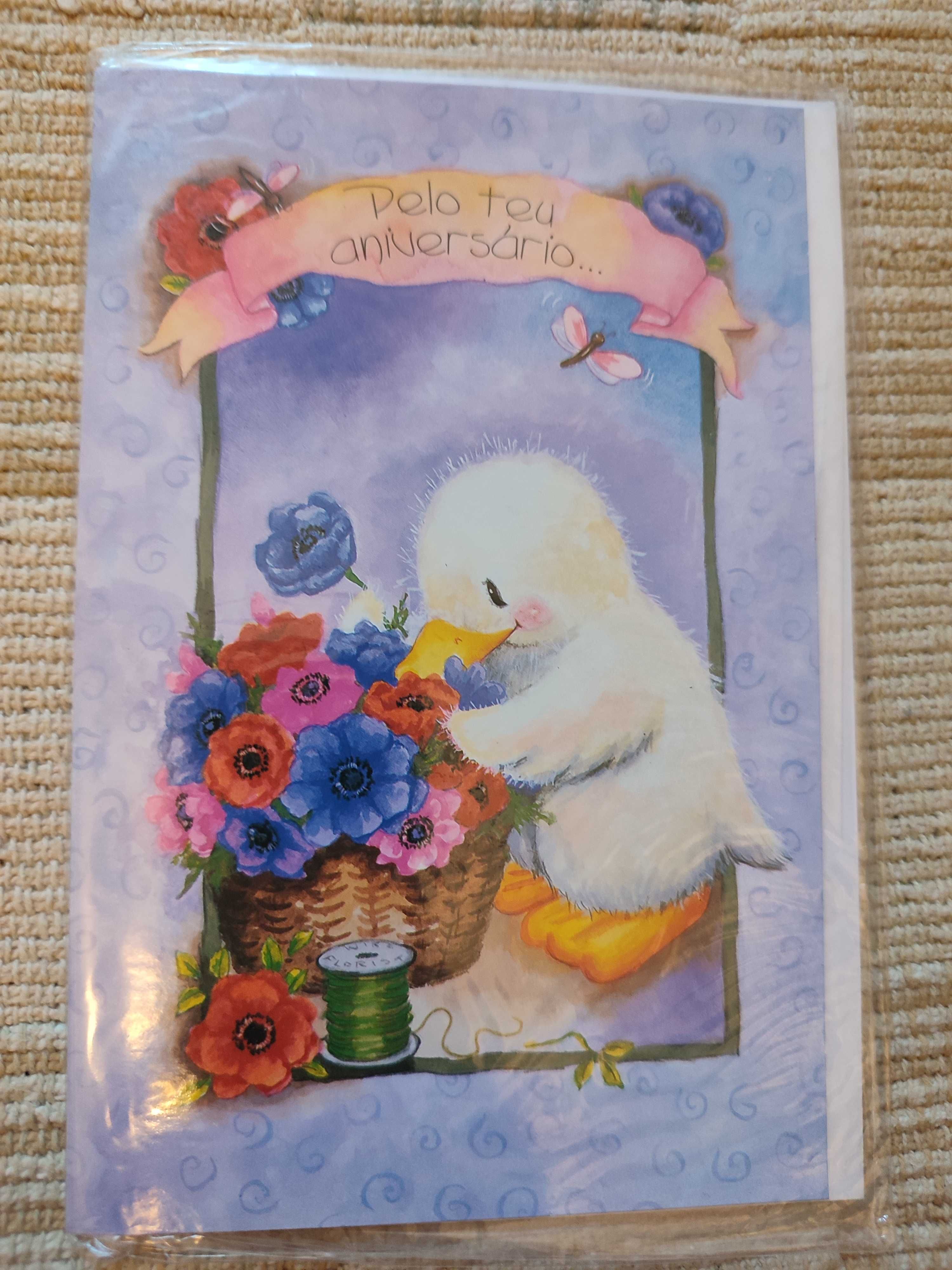 Postal de Aniversário c/envelope - vários modelos