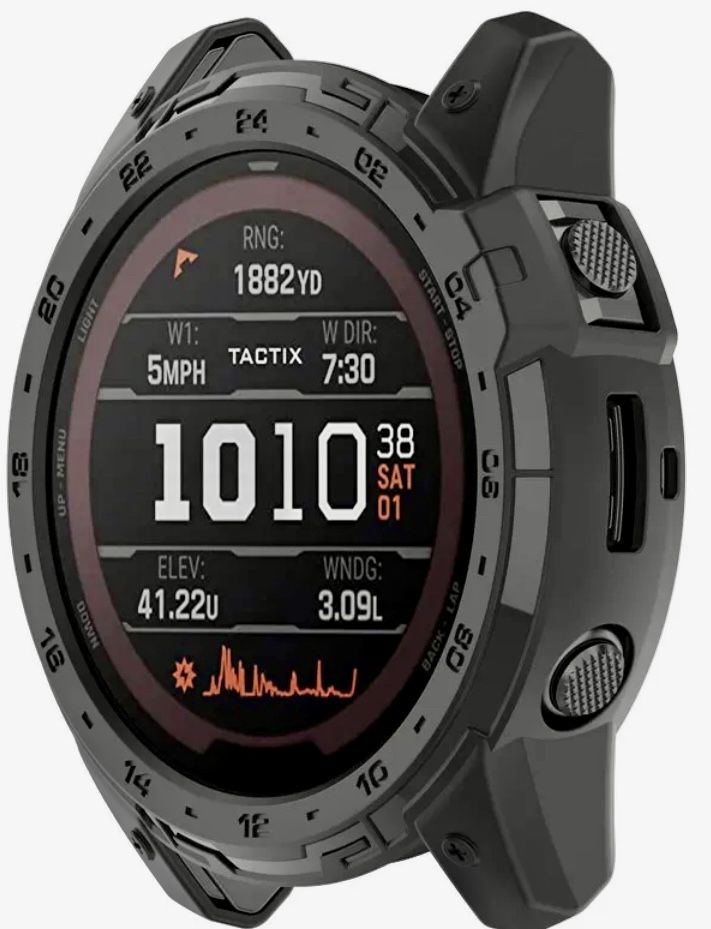 Pasek nylonowy i etui silikonowe dla Garmin Fenix 6X 7X