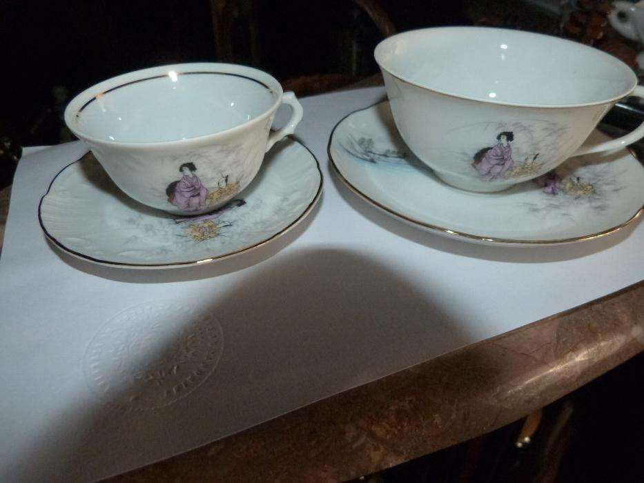 Conjunto Vista Alegre de chá e café