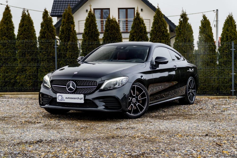 Mercedes-Benz Klasa C 300, Coupe, FV23%, Salon PL, I Wł.,, Bezwypadkowy, ASO, Panorama, 360