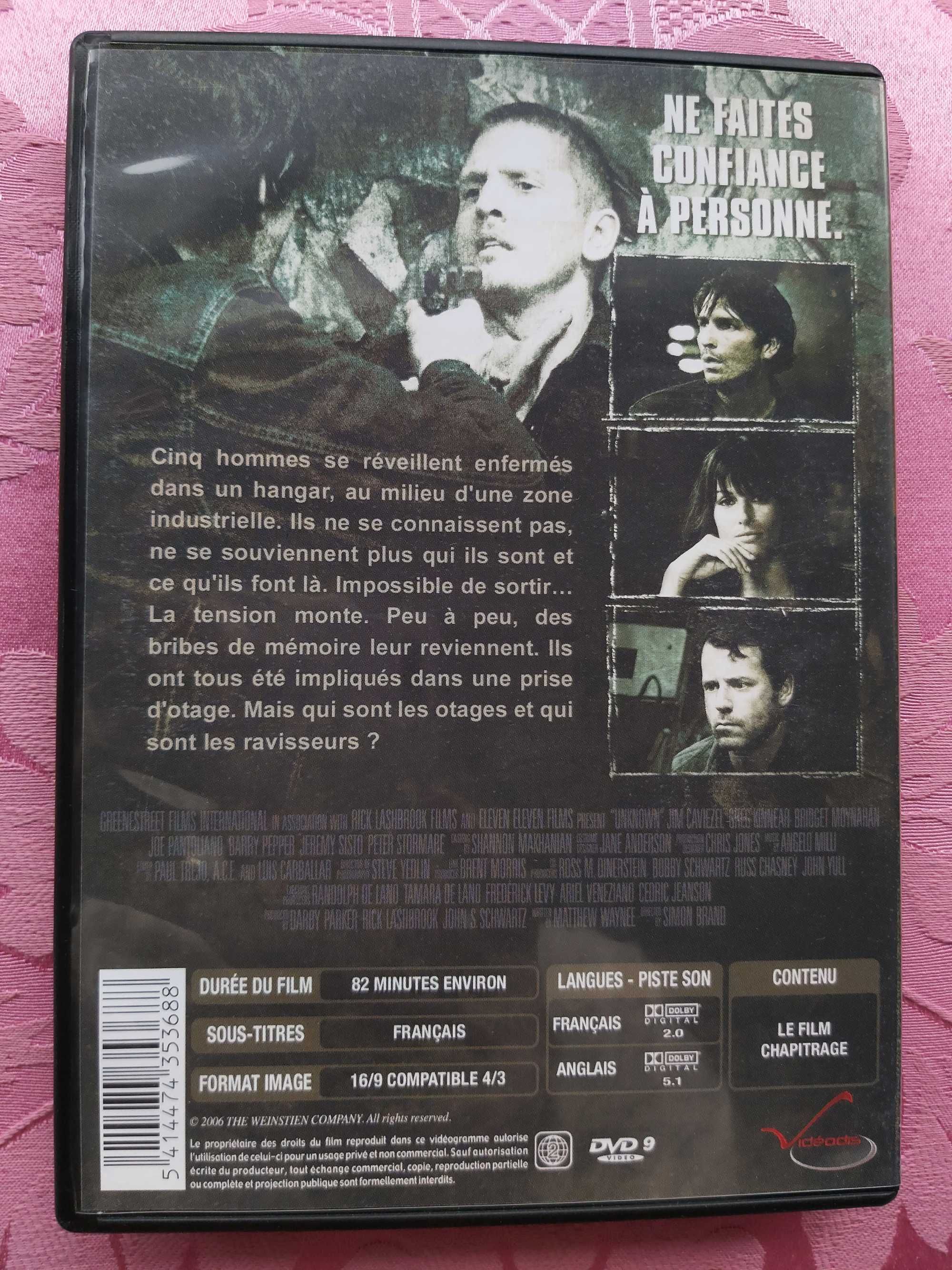 DVD policial - UNKNOWN / Estranhos - com Jim Caviezel e Joe Pantoliano