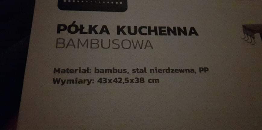 Półka Bambusowa .