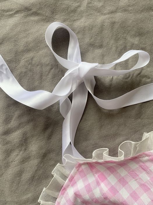 Топ банти клітинка рожевий крутий новий