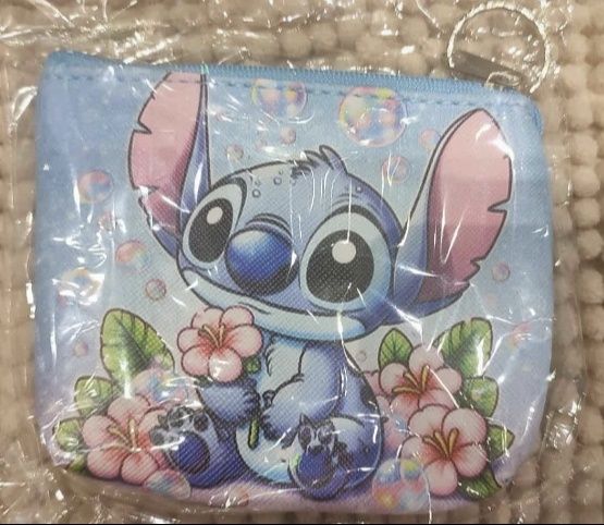 Portmonetka kawaii niebieska Stitch, nowa

Nowa