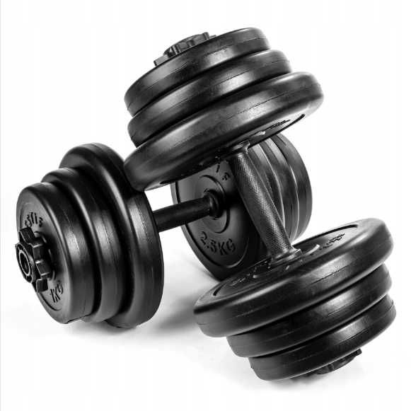Hantle Regulowane Zestaw Hantli Do Ćwiczeń Hantelki Sztangielki 2x10kg