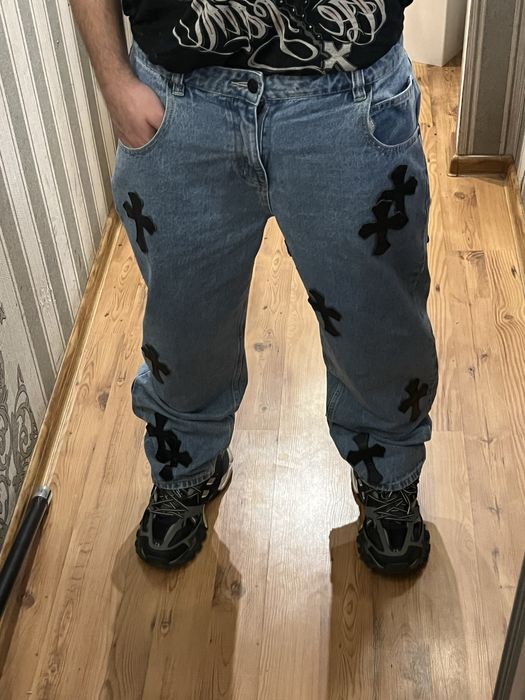 Chrome hearts type jeans хром хартс джинси y2k opium drip drill