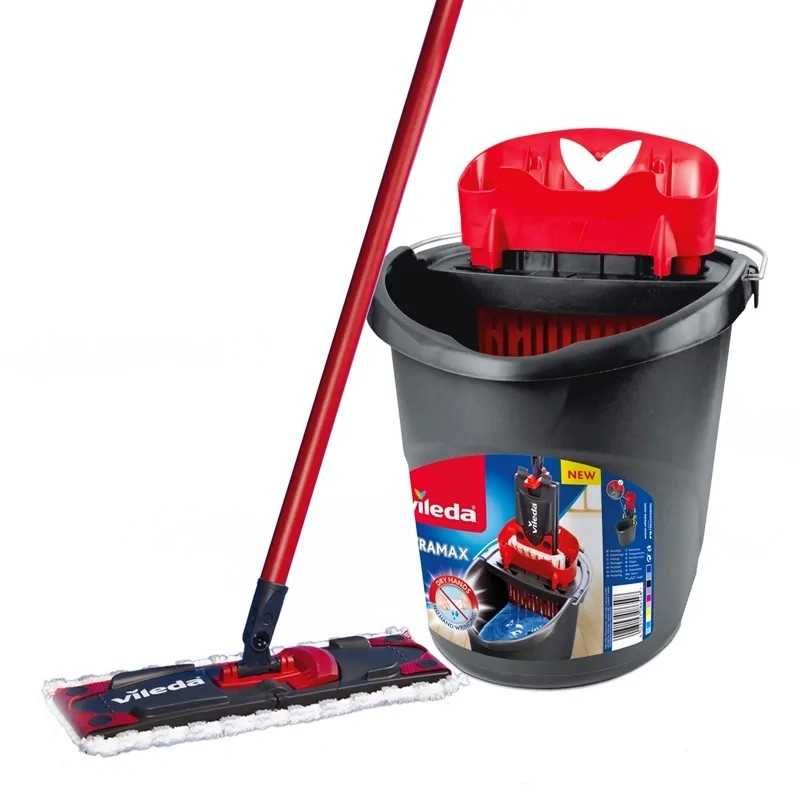 Zestaw Vileda Ultramax BOX - mop płaski 35cm+ wiadro 10l