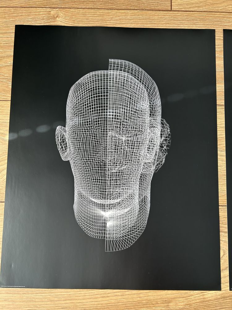 IKEA BILD 40x50cm plakat 2szt skanowanie 3D techno
