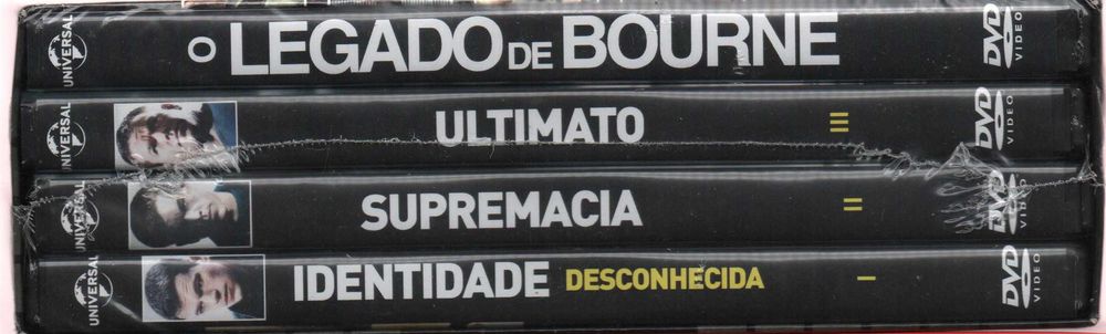 Dvd Caixa Colecção Completa Bourne - acção - Matt Damon-4 dvd's-selado
