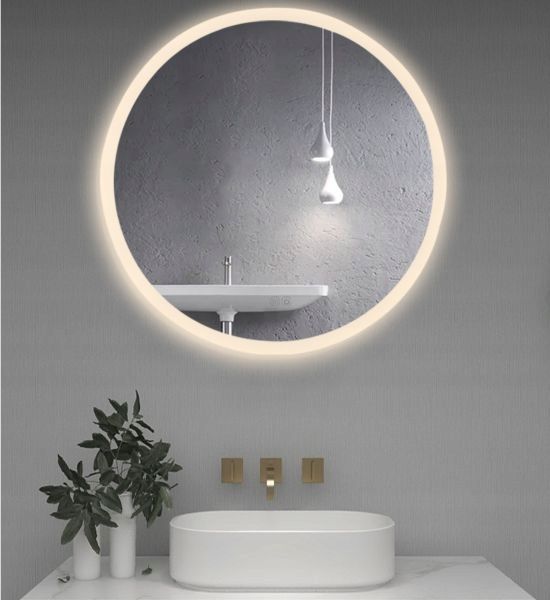 Lustro Okrągłe Led ścienne koło 600 x 600 mm