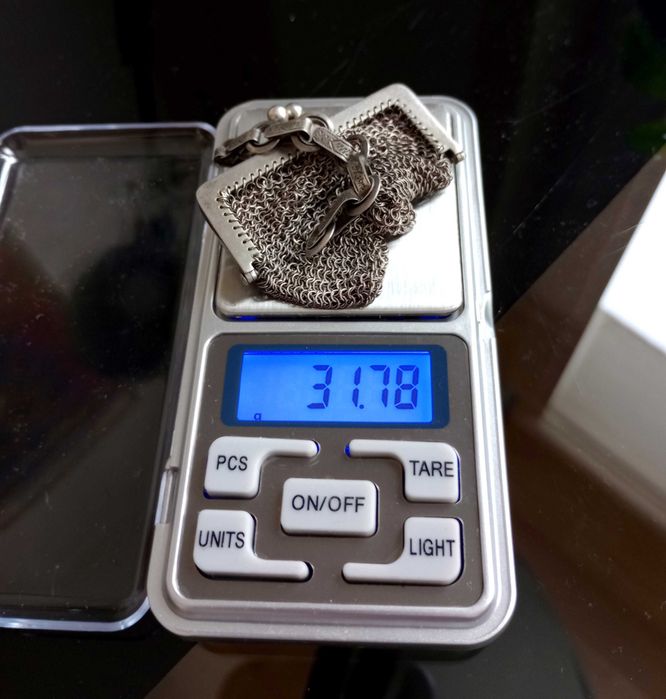 Srebrna Sakiewka Zawieszka Włochy Niemcy Austria Srebro 800 ok 32g