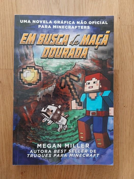 Livro Minecraft Em Busca da Maçã Dourada
