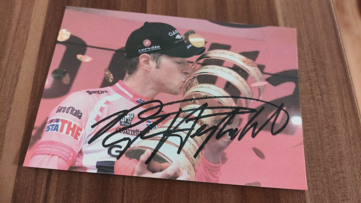 Ryder Hesjedal autograf, podpis, nadruk - Kolarz Sport Kolekcja Rower