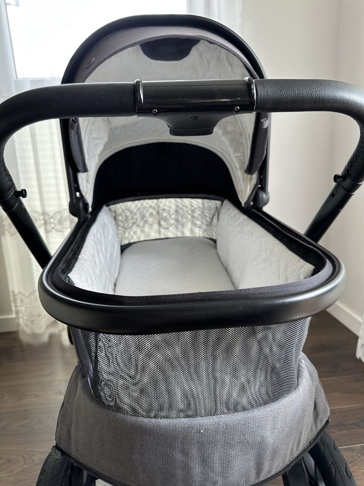 Wózek muuvo 3.0 quick XL 3w1 grafitowy fotelik cybex z bazą