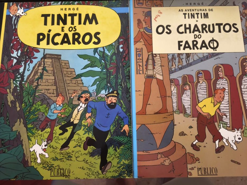 Livros Tintim capa mole