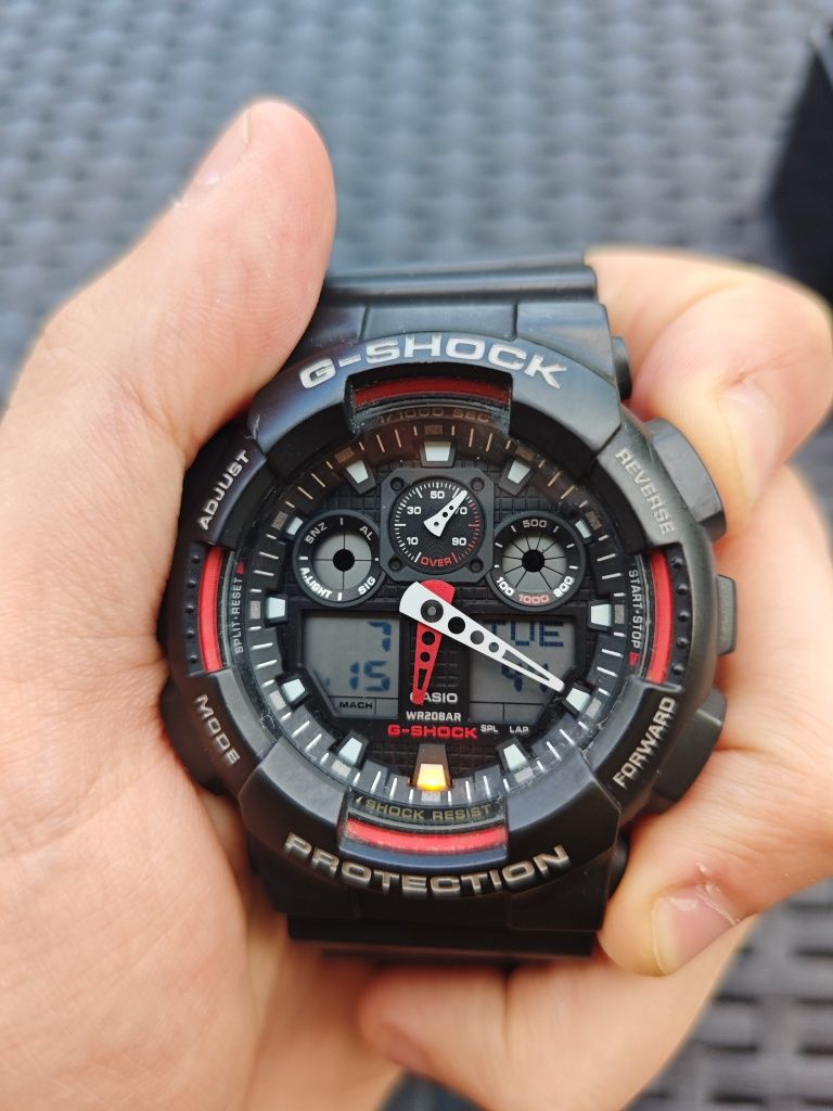 Casio G-Shock GA-100 czarny | nowa bateria | bardzo dobry stan
