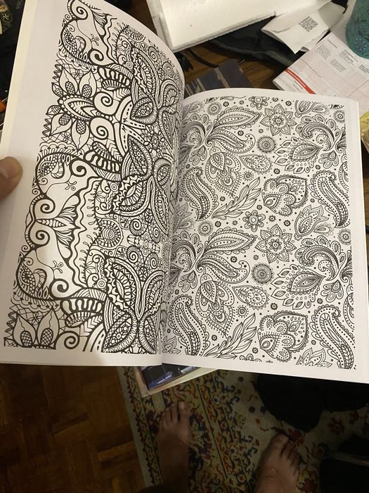 Livro Anti-Stress para Colorir – “Padrões” (Novo, 128 páginas)
