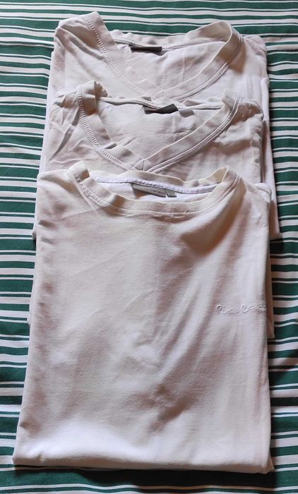 3 T-shirts Tamanho L Usadas para Trabalho (Pintor, Serralheiro, etc.)