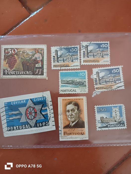 Lote de 35  selos antigos