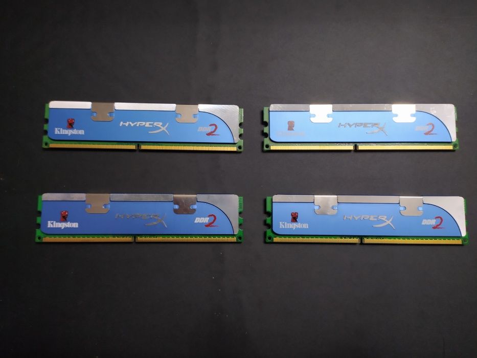 Memórias Kingston Hiperx DDR2 4X1Gb 8OOMhz