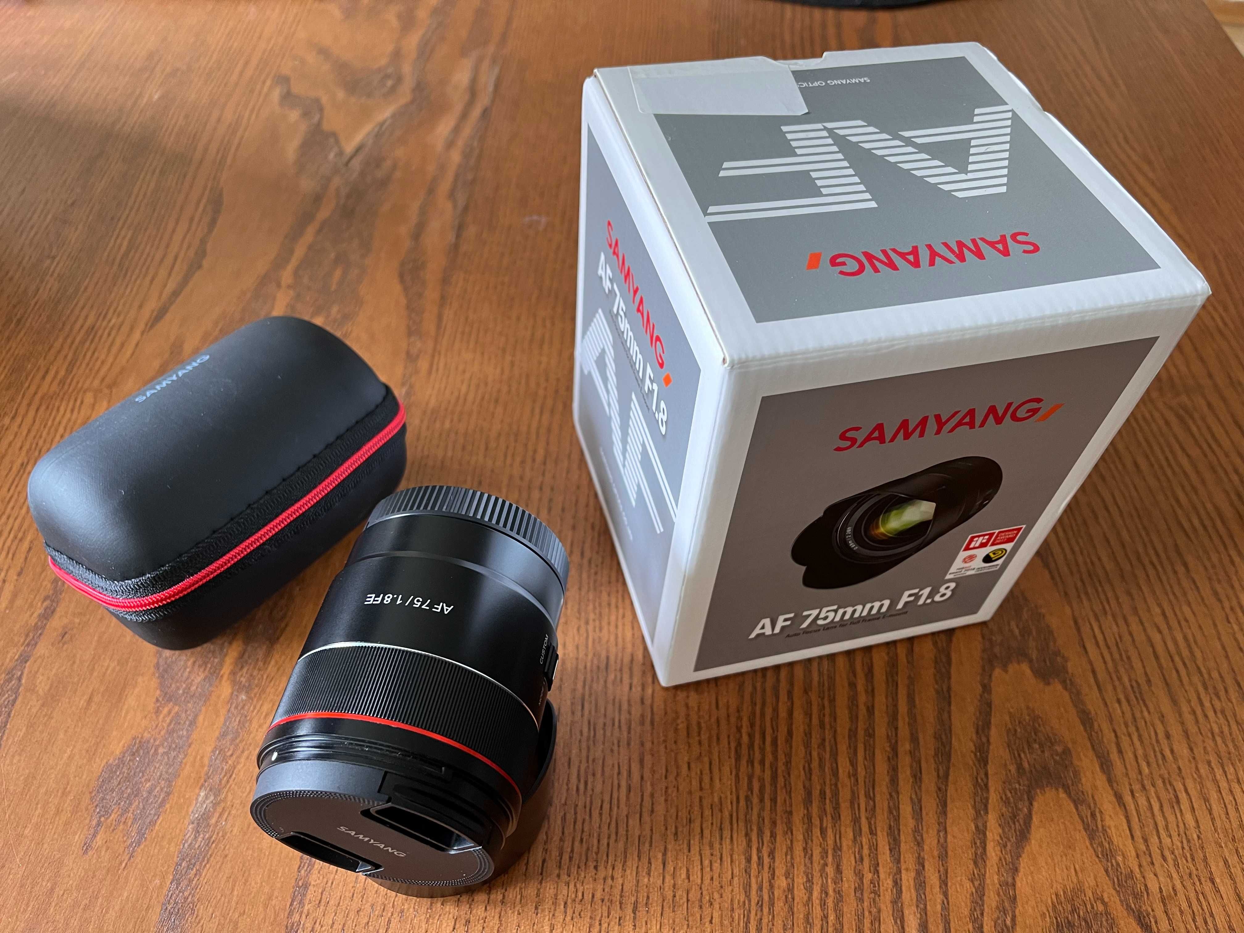 Obiektyw Samyang 75mm F1.8 sony FE jak nowy, gwarancja!