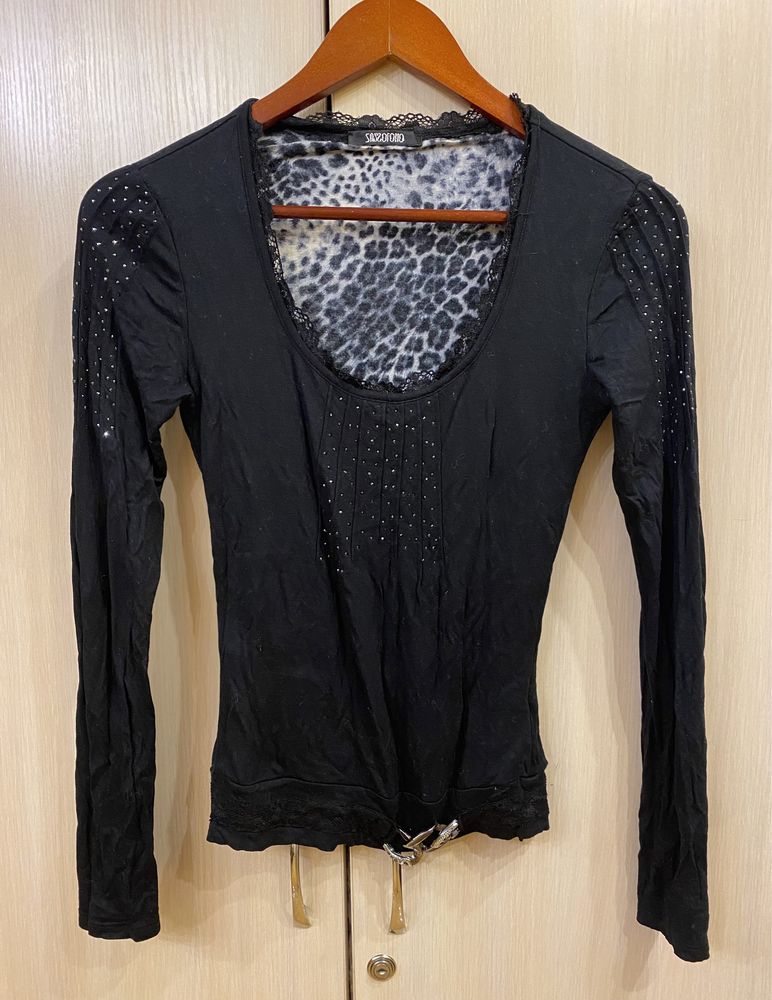 Sassofono кофта блуза , камни Swarovski,оригинал, 36р,xs,s