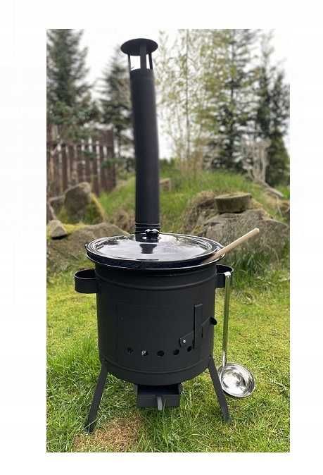 Kuchnia ogrodowa polowa z kociołkiem 14 l i chochlą Imprezy Festyn
