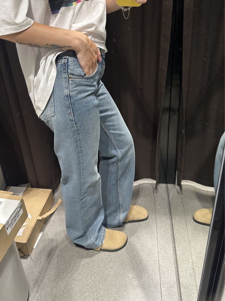 Джинсы Zara wide leg 36