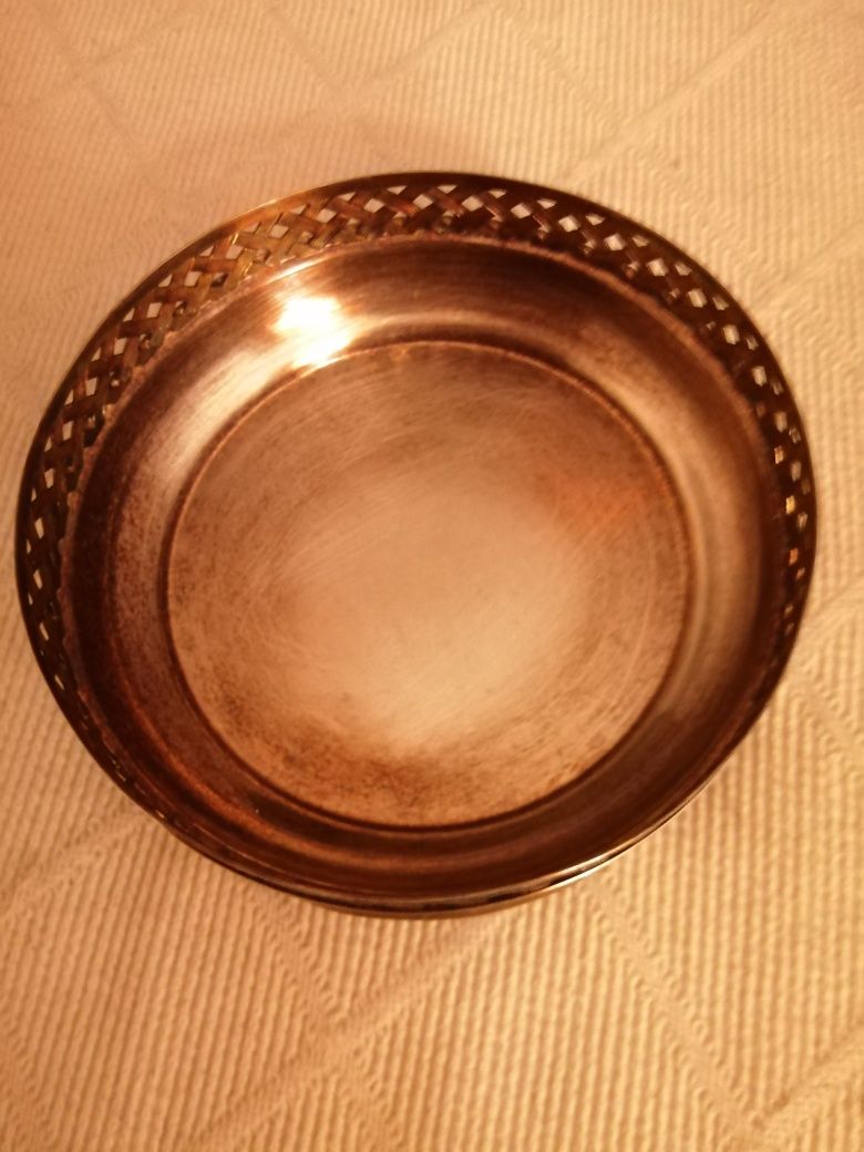 Artigo antigo em topázio silverplated