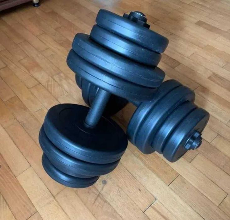 Гантелі розбірні 2шт по 26кг комплект 52кг набірні з дисками композит