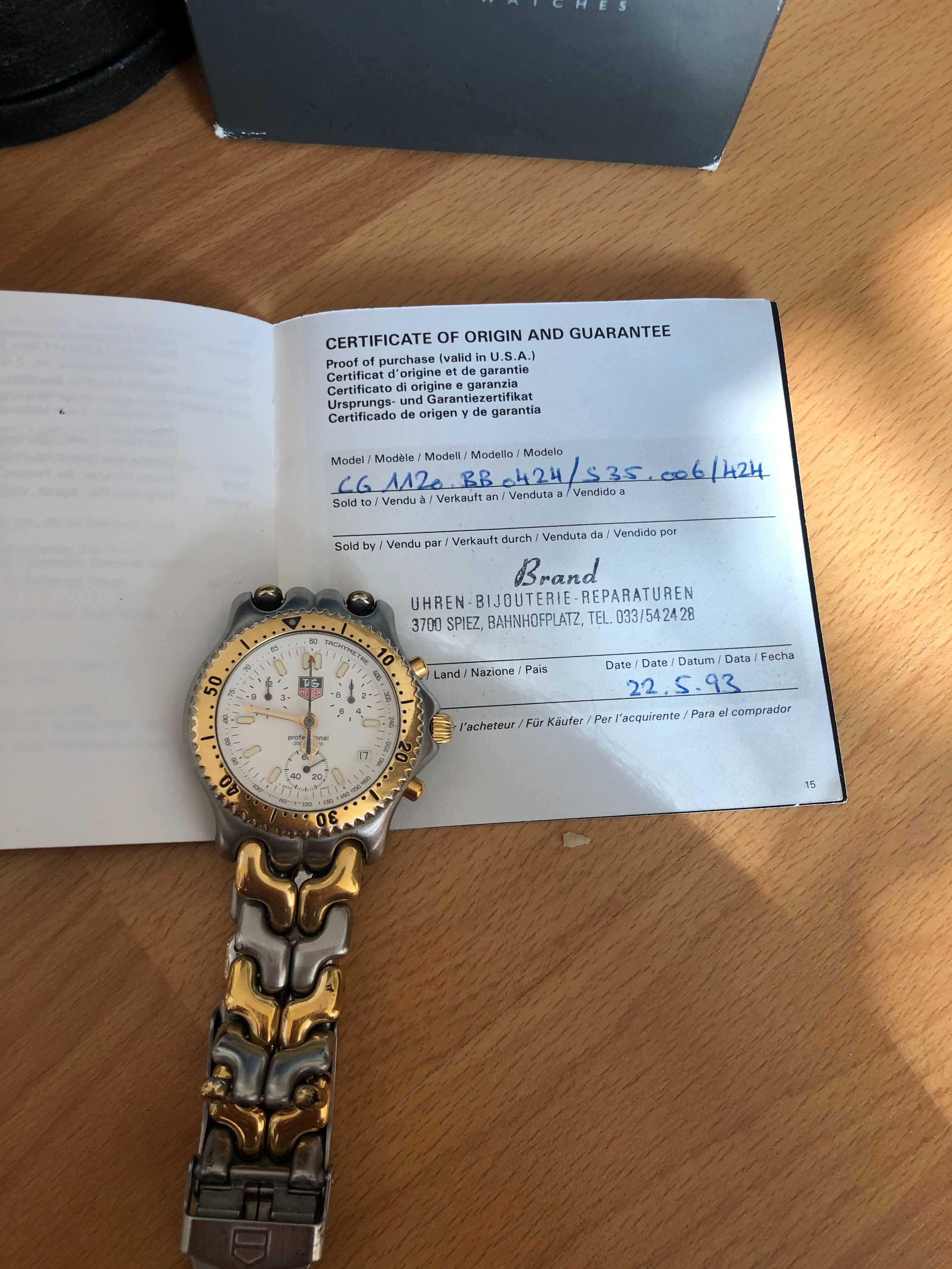 Tag Heuer Professional 200 Meters, Chronograph Ref. CG1120-0, Full Set