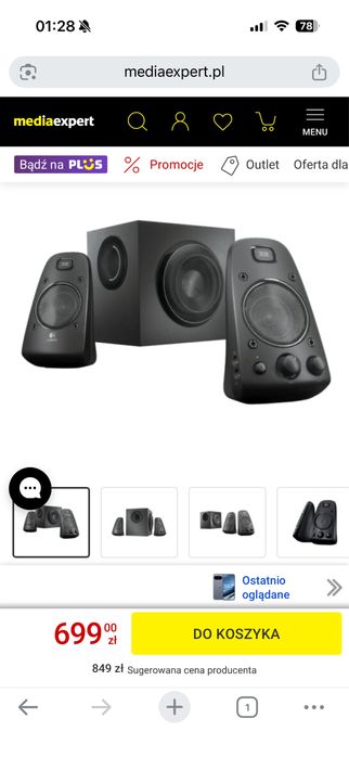 Głośniki Logitech THX Z623