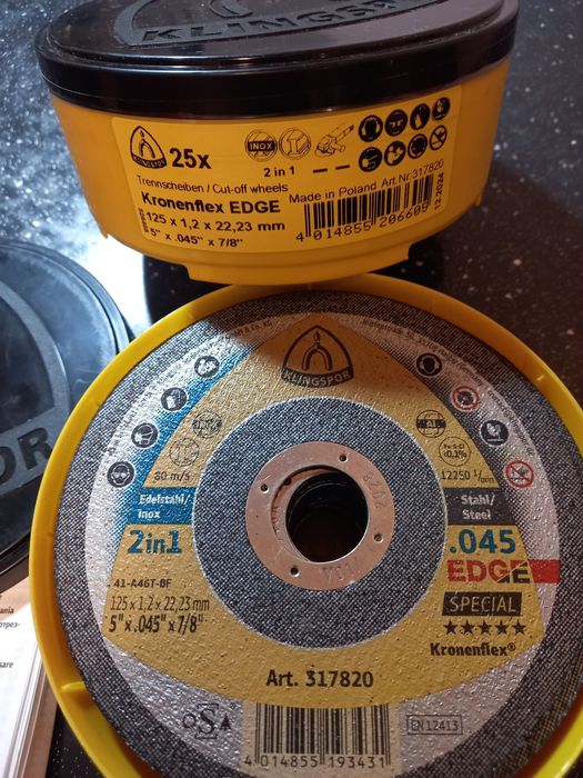 Круги ф125х6мм. зачистные шлифовальные клинспор