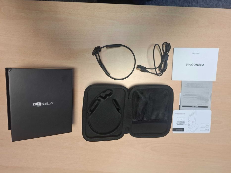 Słuchawki bezprzewodowe - OpenComm Shokz - przewodnictwo kostne