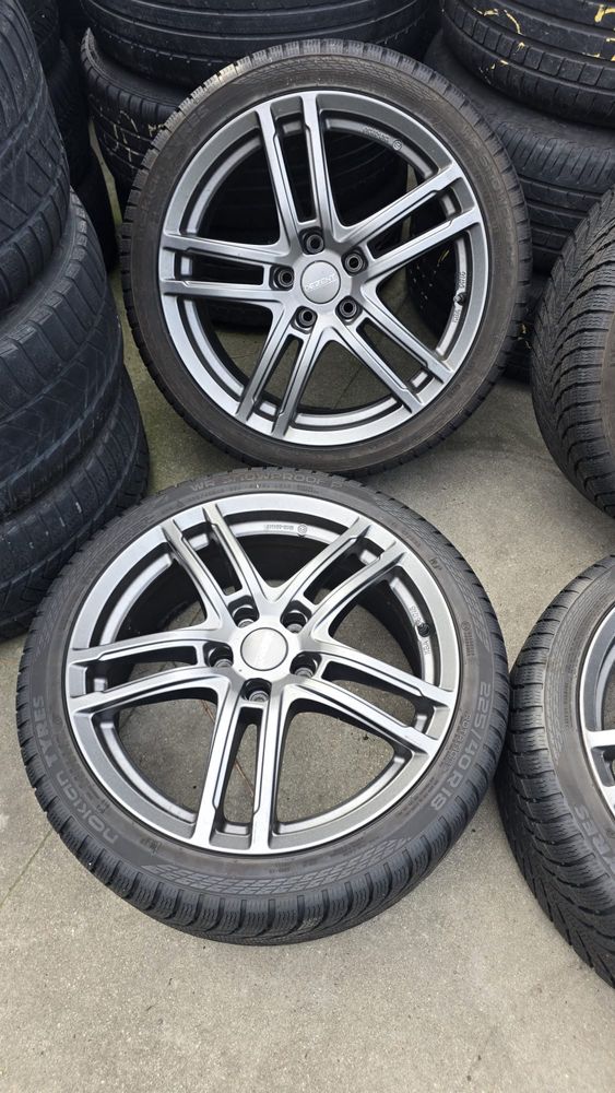 Alufelgi 18 5x112 + zimowe Nokian 225/40R18 – ładny komplet