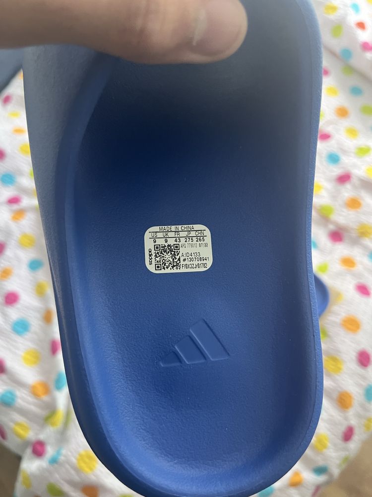 Yezzy slide azure 43