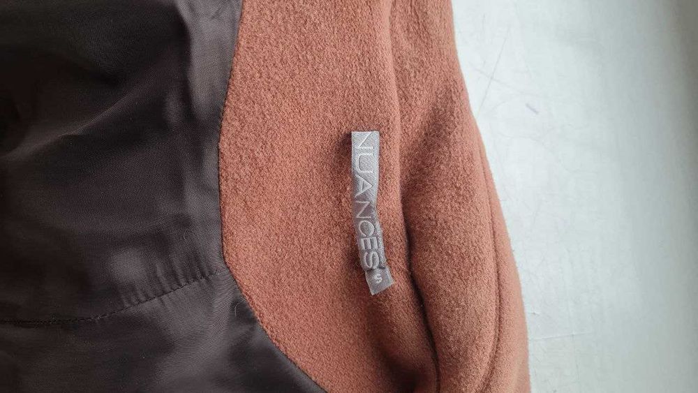 Кашемірове пальто халат nuances, супер склад, теракотовий колір