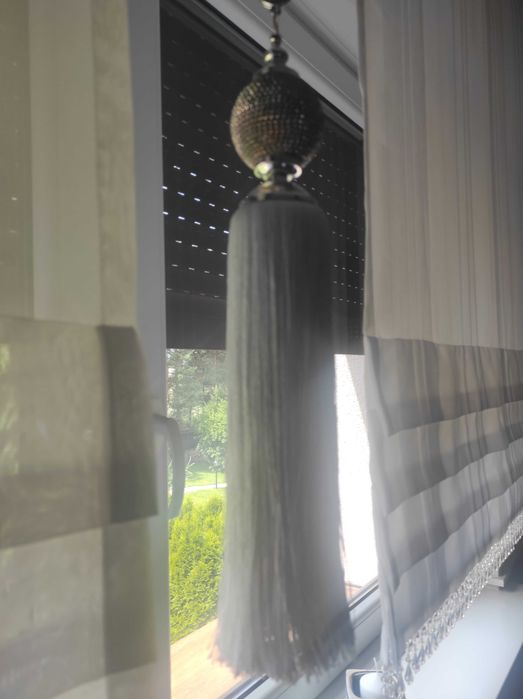 Chwost, zawieszka, dekoracja okna glamour