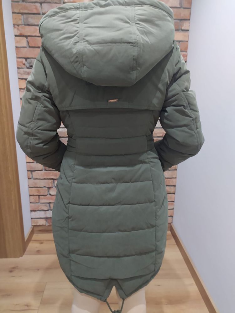 Parka guess- khaki zimowa